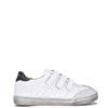 Blublonc White Scalloped Velcro Teen Sneaker-Tassel Children Shoes