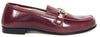 Hoo Burgundy Leather Chain Loafer-Tassel Children Shoes