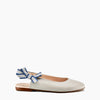 Beberlis Gray Slingback with Ribbon Detail-Tassel Children Shoes