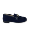 Hoo Navy Wool Chain Loafer-Tassel Children Shoes