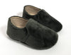 Zeebra Grey Velvet Loafer (Soft Sole)-Tassel Children Shoes