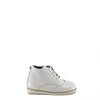 Blublonc White Lace-Up Bootie-Tassel Children Shoes