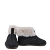 Pepe Black Glitter and Fur Zipper Bootie-Tassel Children Shoes