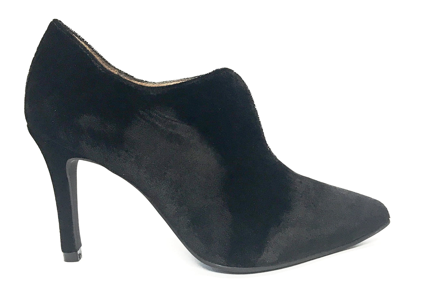 Marian Black Velvet V-cut Heel-Tassel Children Shoes