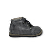 Manuela Plaid Leather Zipper Bootie-Tassel Children Shoes