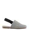 Hoo Gray Denim Quilted Slingback-Tassel Children Shoes