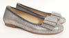 Blublonc Silver Bow Ballet Slipper-Tassel Children Shoes