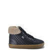 Old Soles Black Quilted Fur Hightop Sneaker-Tassel Children Shoes