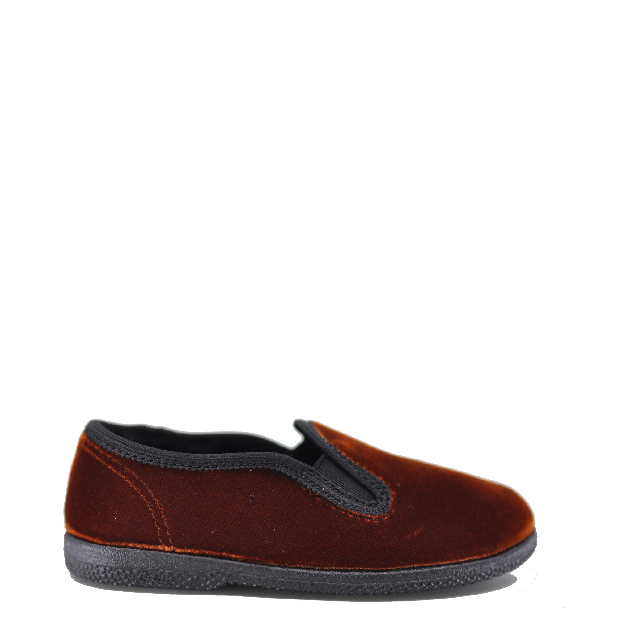Pepe Brown Velvet Slip On Shoe-Tassel Children Shoes