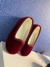 Bonpoint Logo Embroidery Velvet Slipper-Tassel Children Shoes
