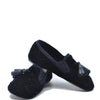 Pepe Navy Velvet Quilted Tassel Slipper Loafer-Tassel Children Shoes