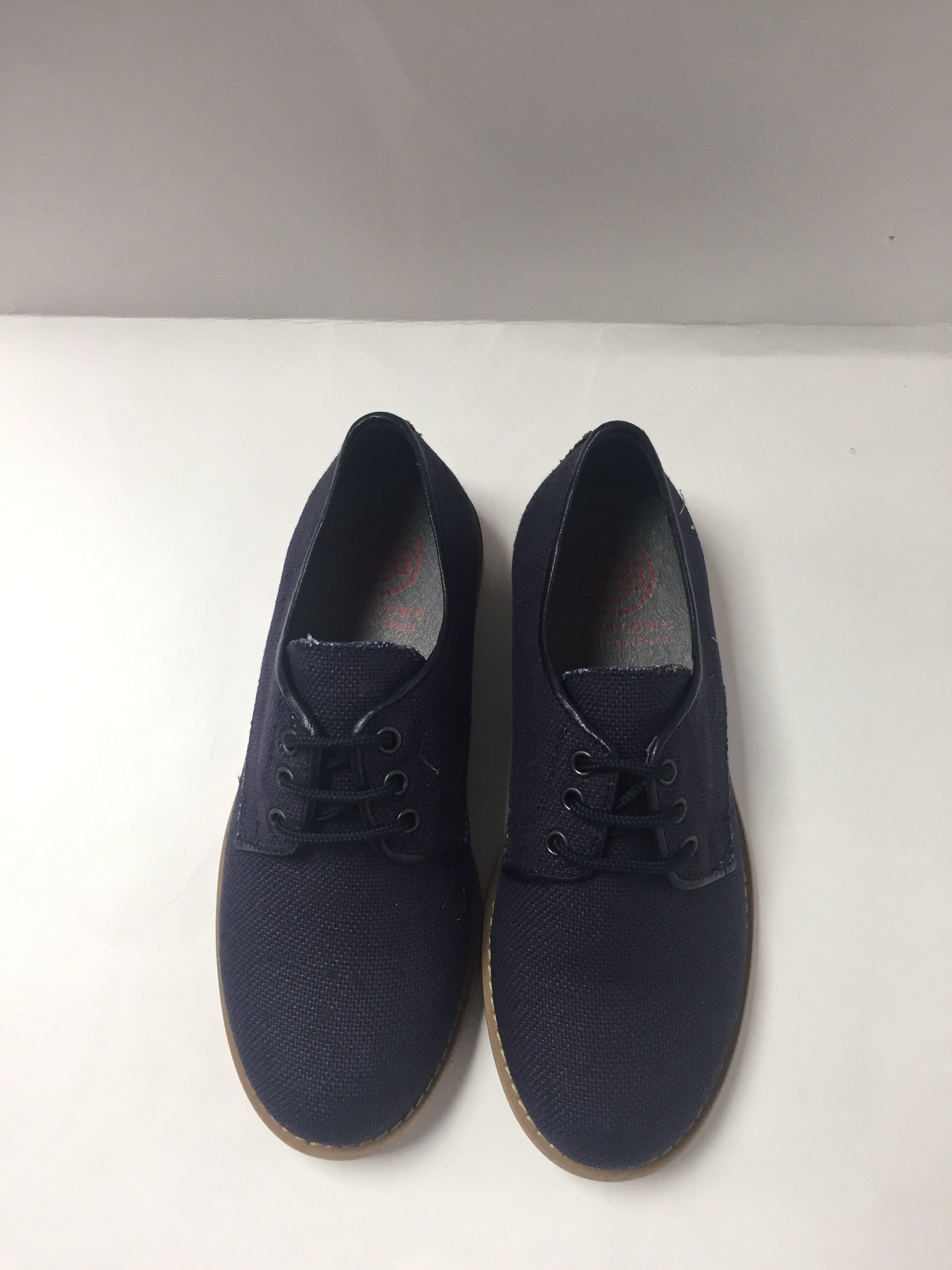Blublonc Blue Linen Dress Shoe-Tassel Children Shoes