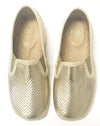 Pepe Gold Perforated Slipper-Tassel Children Shoes