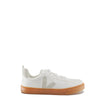 Veja White Lace-up Sneaker with Natural Sole-Tassel Children Shoes