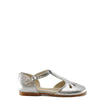 Sonatina Silver Leather T-Strap Cutout Mary Jane-Tassel Children Shoes