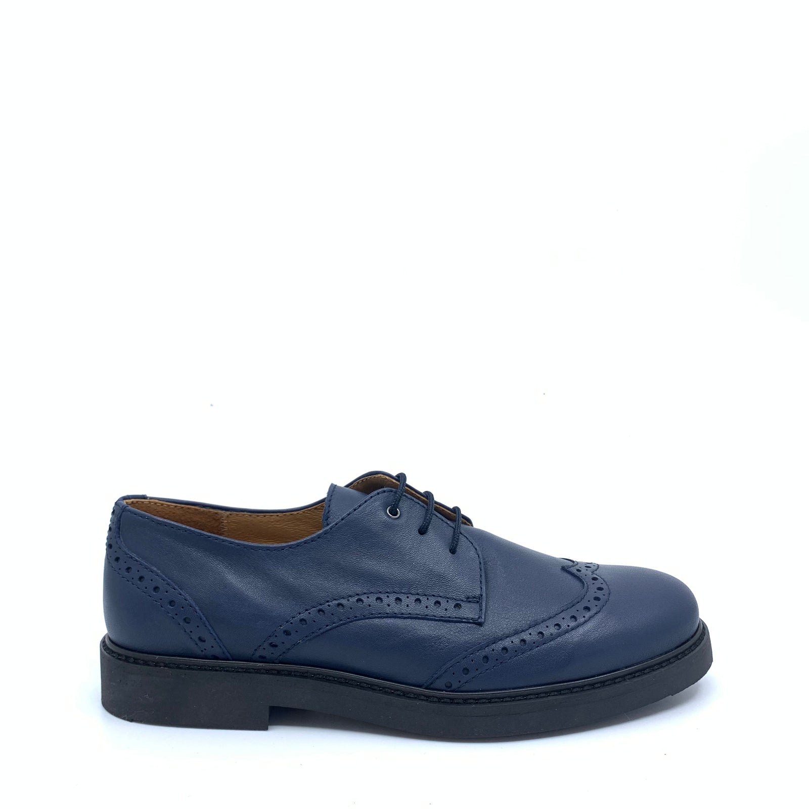 Beberlis Navy Wingtip Dress Shoe-Tassel Children Shoes