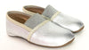 Pepe Silver Elastic Slipper-Tassel Children Shoes
