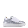 Blublonc Silver Croc Velcro Sneaker-Tassel Children Shoes