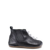 Pepe Black Leather Dino Elastic Bootie-Tassel Children Shoes