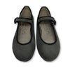 Papanatas Gray Textured Suede Mary Jane-Tassel Children Shoes