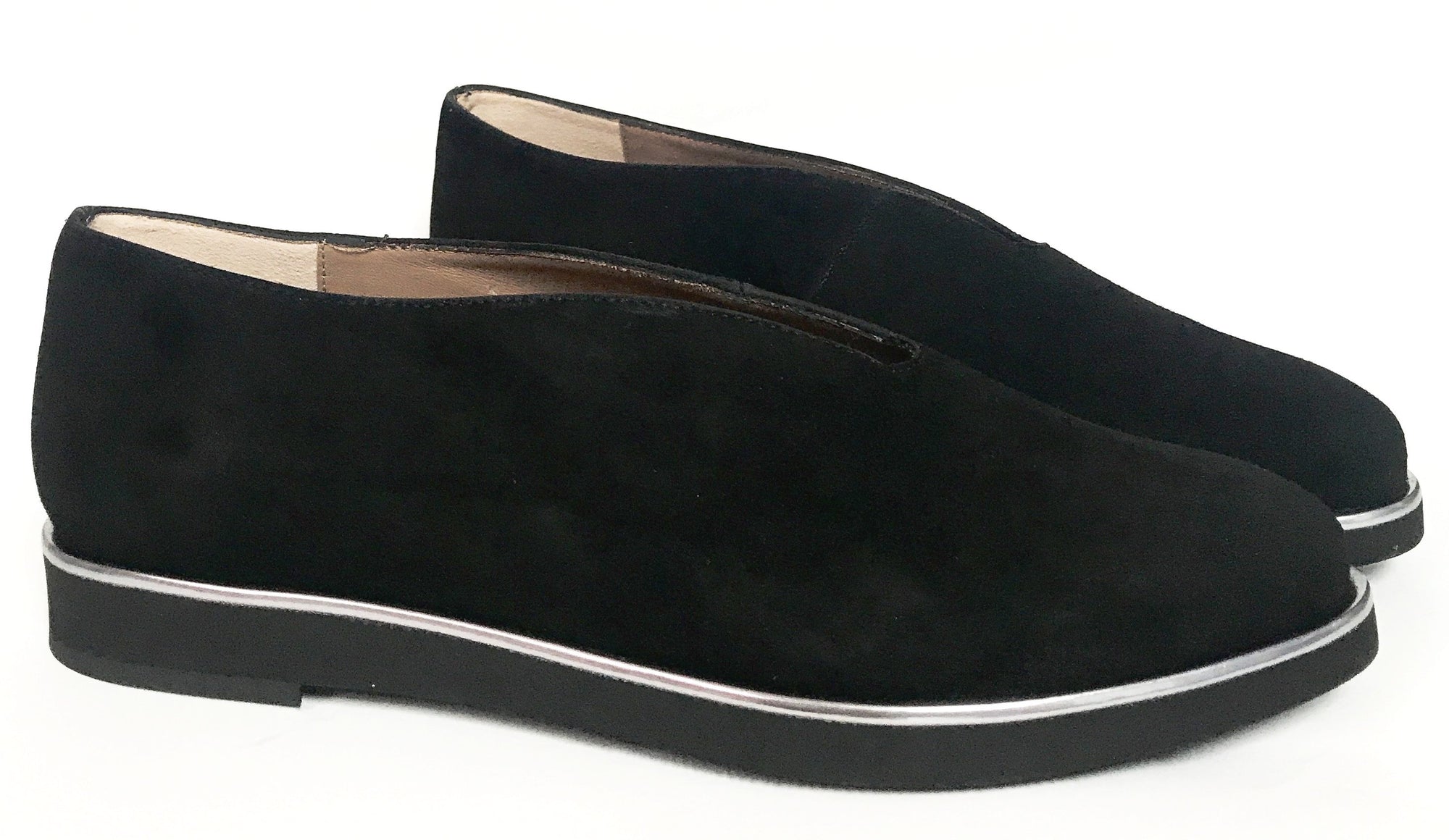Marian Black Suede Loafer-Tassel Children Shoes