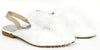 Bellusa White Slingback Slipper-Tassel Children Shoes