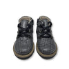 Manuela Plaid Leather Zipper Bootie-Tassel Children Shoes