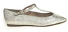 Marian Silver Crackle T-Strap-Tassel Children Shoes