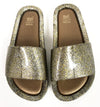 Melissa Mixed Gold Glitter Beach Slide-Tassel Children Shoes