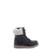 Emel Black Leather Lace Up Boot-Tassel Children Shoes