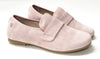 Manuela Pink Linen Smoking Slipper-Tassel Children Shoes