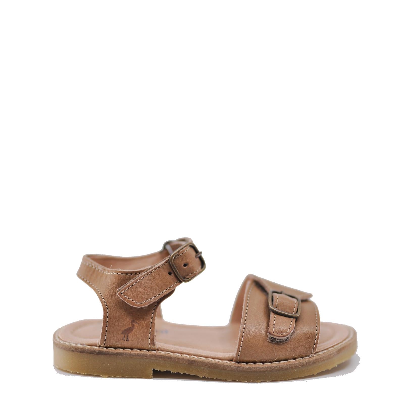 Petit Nord Latte Velcro Sandal-Tassel Children Shoes