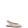 Papanatas Gold Linen Velcro Slingback-Tassel Children Shoes