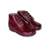 Beberlis Burgundy Florentic Lace Up Bootie-Tassel Children Shoes