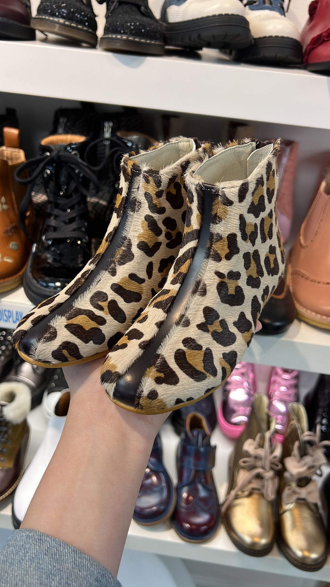 Sonatina Leopard Pony Zipper Bootie-Tassel Children Shoes