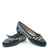 Manuela Black and White Wingtip Flat-Tassel Children Shoes