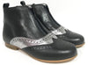 LMDI Collection Clara Black/Silver Bootie-Tassel Children Shoes
