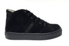 Blublonc Black Suede High-top Sneaker-Tassel Children Shoes
