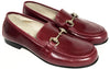 Hoo Burgundy Leather Chain Loafer-Tassel Children Shoes