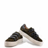 Acebos Green Cheetah Triple Velcro Sneaker-Tassel Children Shoes