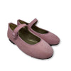 Papanatas Rose Textured Suede Mary Jane-Tassel Children Shoes