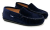 Atlanta Mocassin Navy Velvet Loafer-Tassel Children Shoes