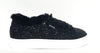 Atlanta Mocassin Black Glitter Fur Lace Sneaker-Tassel Children Shoes