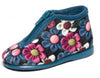 Cienta Floral Velour Zip Slipper-Tassel Children Shoes