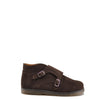Babywalker Brown Suede Velcro Double Monk Bootie-Tassel Children Shoes