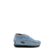 Atlanta Mocassin Sky Blue Textured Bootie-Tassel Children Shoes