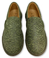 Atlanta Mocassin Hunter Green Textured Slip-on Sneaker-Tassel Children Shoes