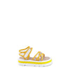 Papanatas Acrylic Yellow Bottom Sandal-Tassel Children Shoes