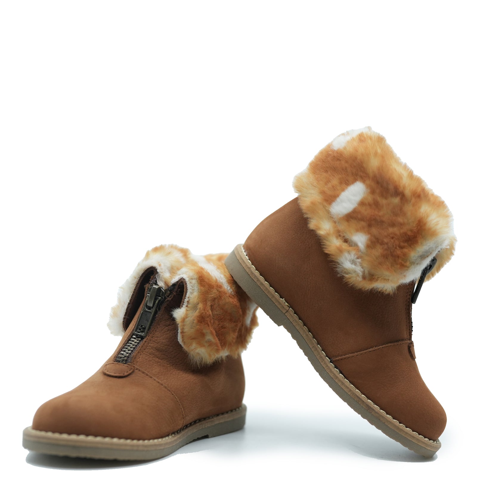 Manuela Luggage Bambi Zipper Bootie-Tassel Children Shoes