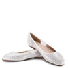 Beberlis White Snakeskin Ballet Flat-Tassel Children Shoes